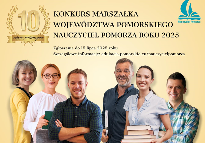 X edycja Konkursu „Nauczyciel Pomorza” - zaproszenie do zgłaszania kandydatów