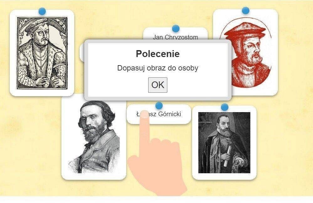 Pomysł na interaktywną lekcję: aplikacja pasujące