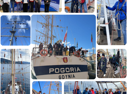 Konkurs Pomorskie Inspiruje Uczniów. Rejs Pogorią po Morzu Śródziemnym. Projekt: Regionalny program wyrównywania szans edukacyjnych uczniów pomorskich szkół.